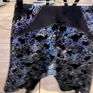 Puma Black Skirt with Blue and Purple Floral Print